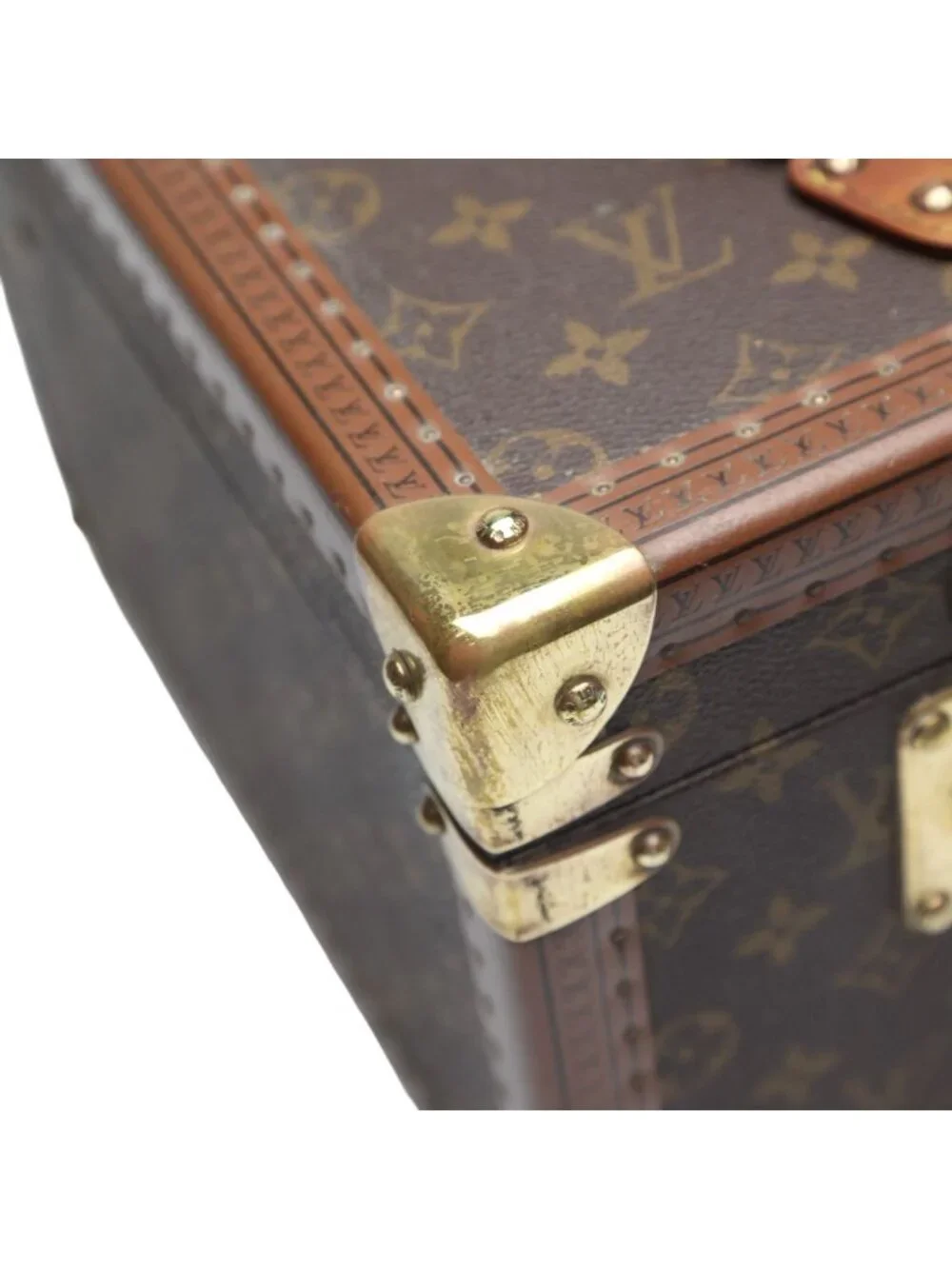 Louis Vuitton Monogram Makeup Case Boite Flacon Bag Brown